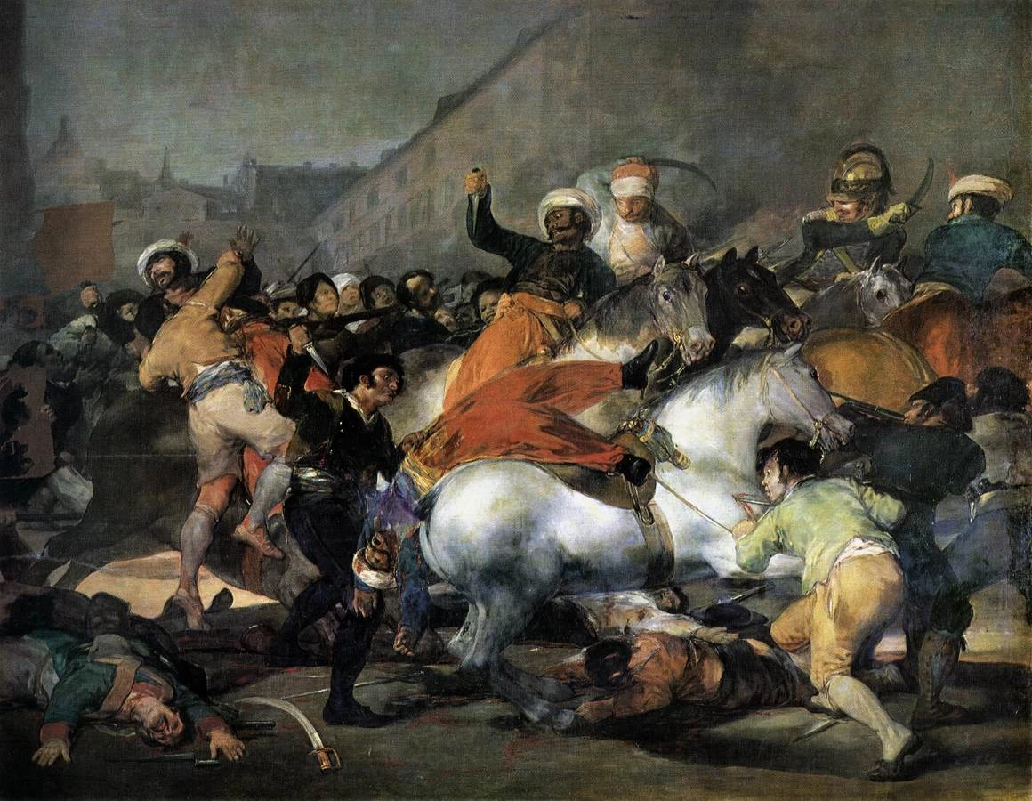 Francisco de Goya y Lucientes - Il 2 maggio 1808, La carica dei Mamelucchi, Museo del Prado, Madrid